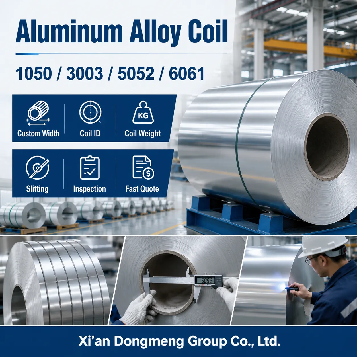 Aluminum Coil Supplier | ASTM B209 Custom Slitting