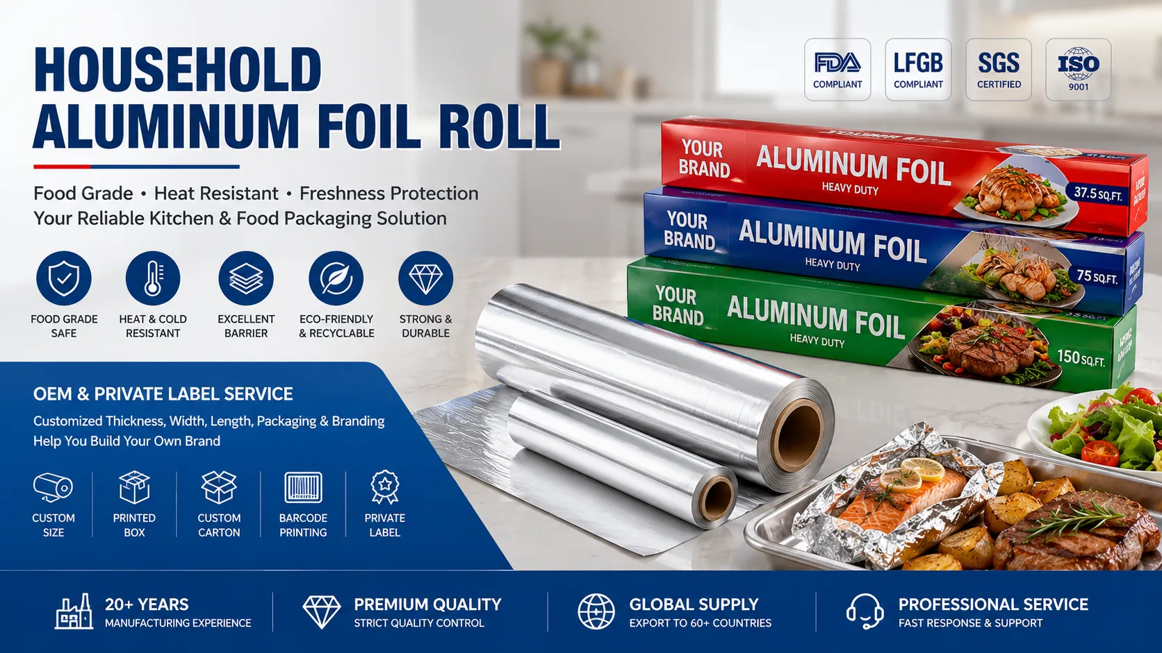 Household Aluminum Foil Roll Manufacturer Household Aluminum Foil Roll Manufacturer