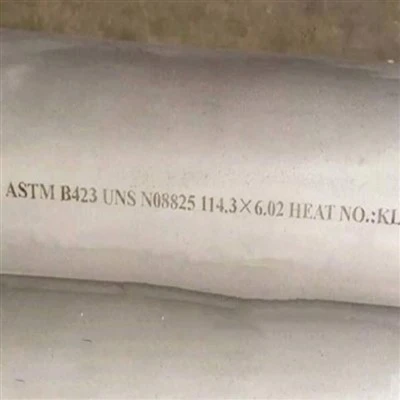 ASTM B423 NiFeCrMCu-legering naadloze buis en buis